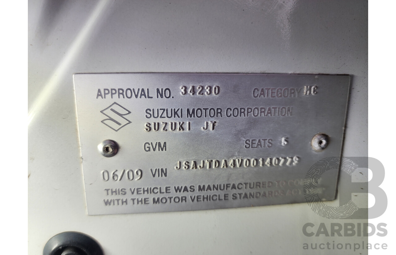 6/2009 Suzuki Grand Vitara (4x4) JT MY08 UPGRADE 4d Wagon White 2.4L