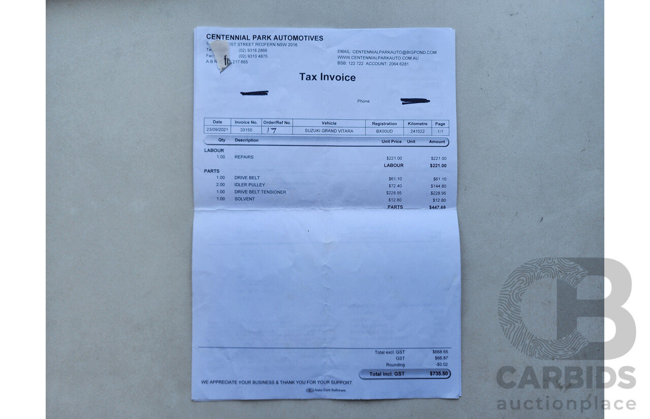 6/2009 Suzuki Grand Vitara (4x4) JT MY08 UPGRADE 4d Wagon White 2.4L