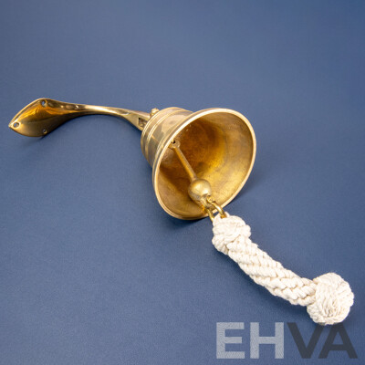 Reproduction Brass Wall Mount Ships Bell