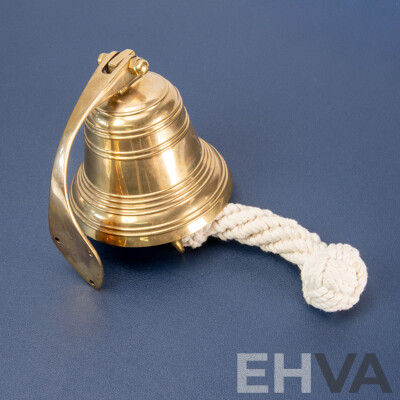 Reproduction Brass Wall Mount Ships Bell