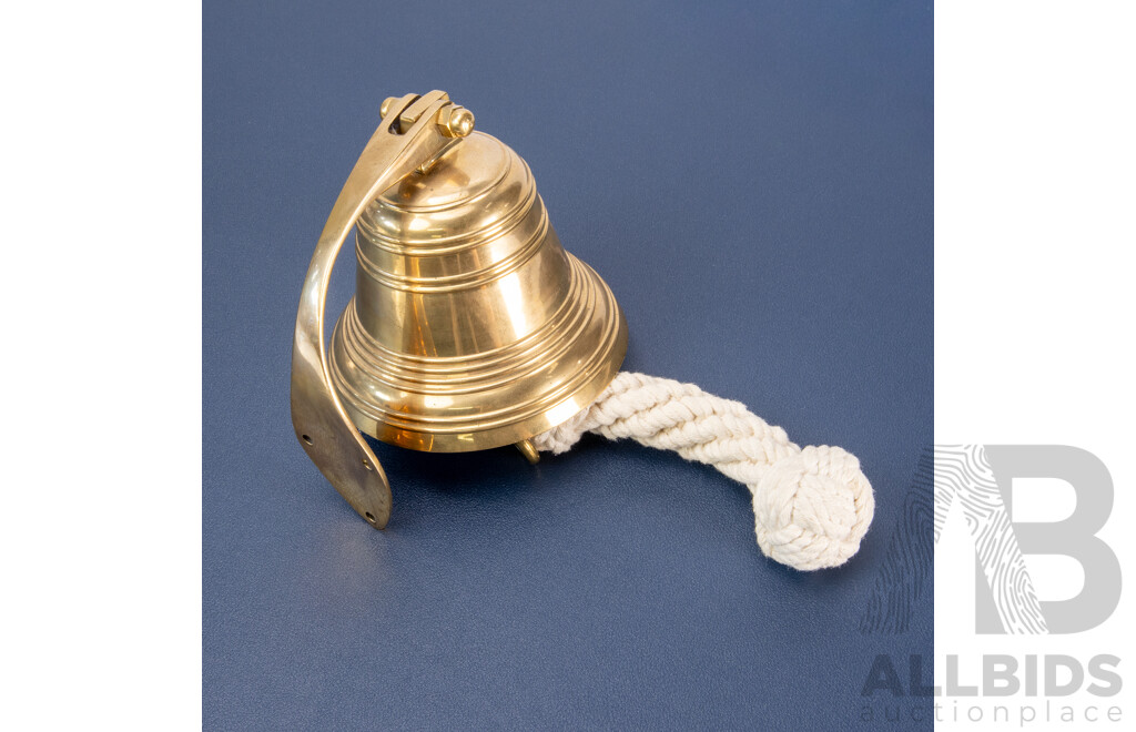 Reproduction Brass Wall Mount Ships Bell