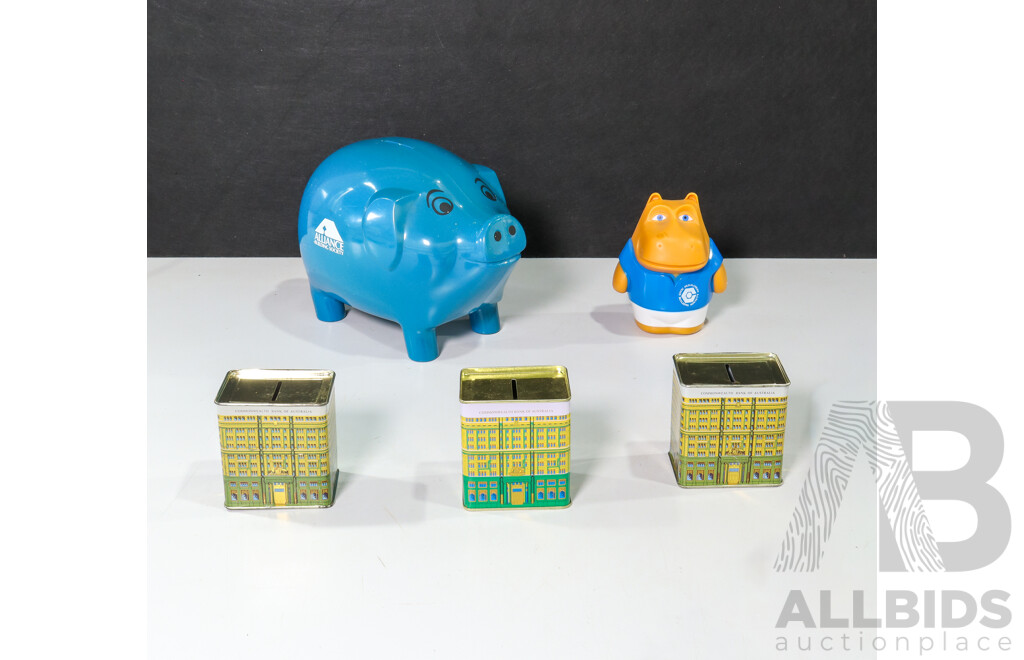 Collection of Various Vintage Money Box