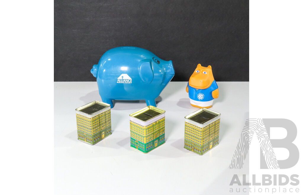 Collection of Various Vintage Money Box