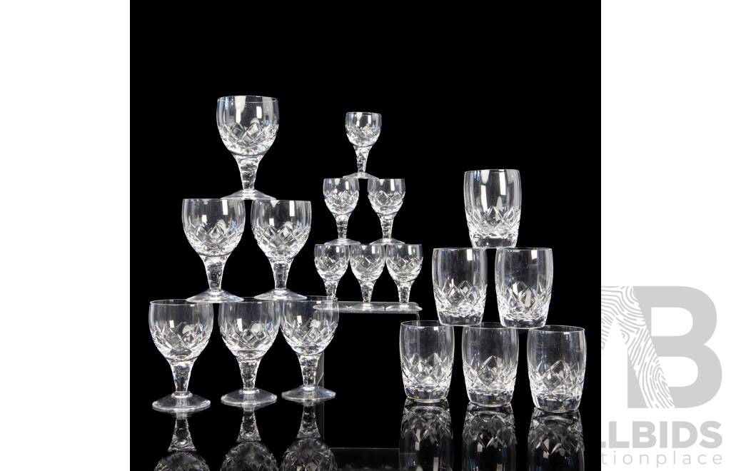 Collection of Stewart Crystal Glassware