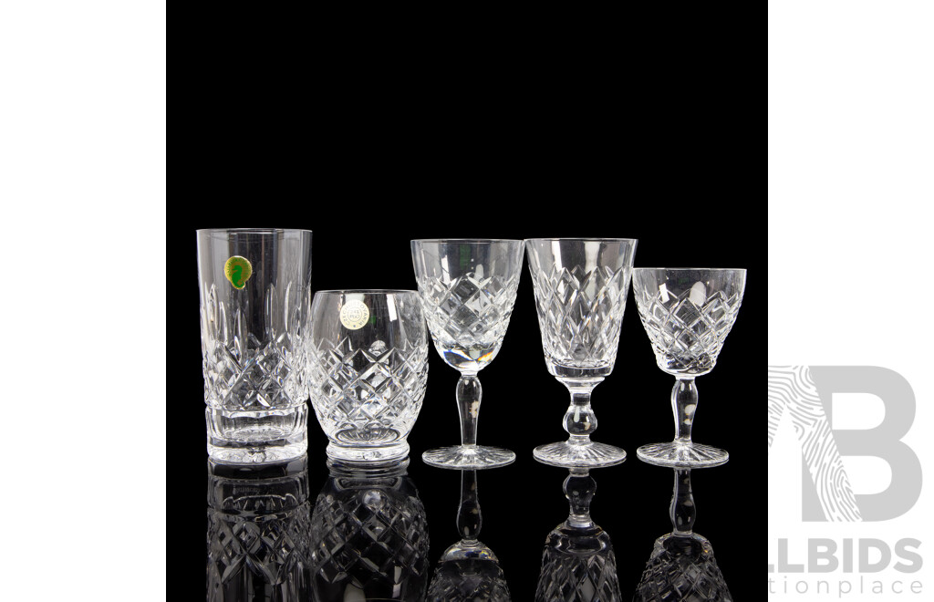 Collection of Various Crystal Glassware