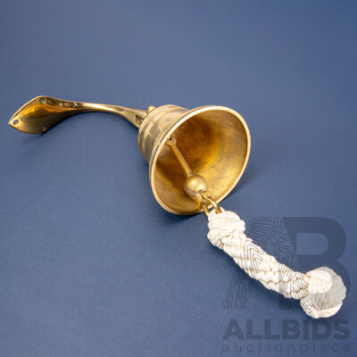 Reproduction Brass Wall Mount Ships Bell