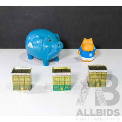 Collection of Various Vintage Money Box