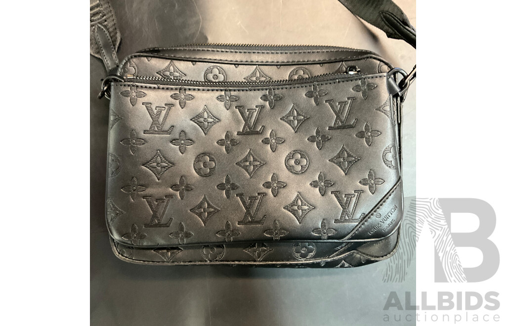 Monogram Shadown Leather Messenger Bag  Branded Louis Vuitton