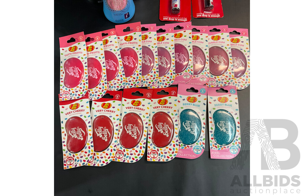 Downy in Wash Scent Booster & Nilodor Concentrated Deodoriser & Assorted Jelly Belly Air Freshner