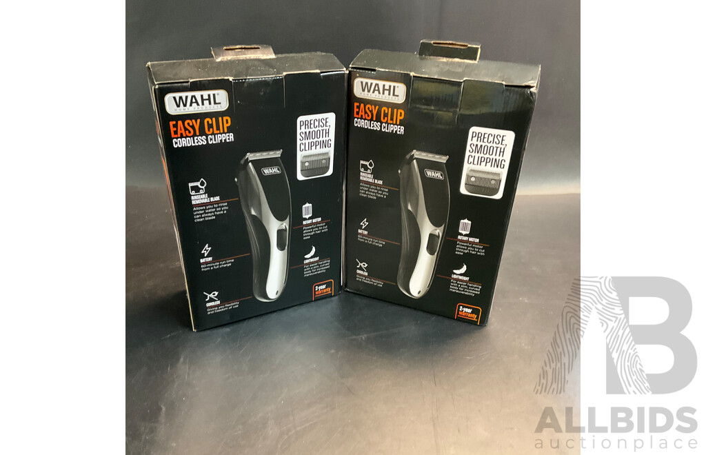 Wahl Easy Clip Cordless Clipper - Lot of 2