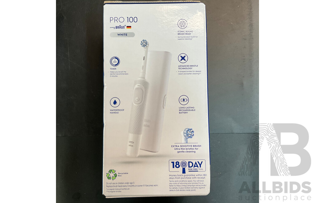 Oral-B Pro 100 & Pro 1500X Electric Brush