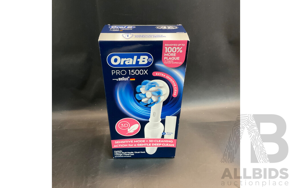 Oral-B Pro 100 & Pro 1500X Electric Brush