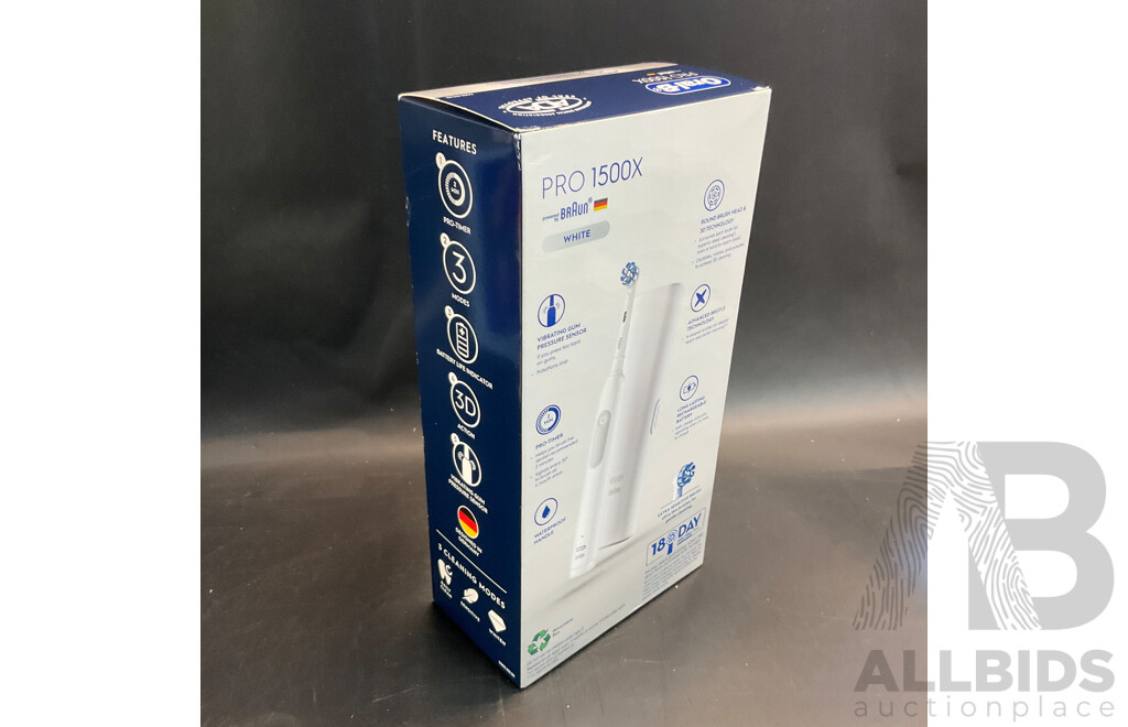 Oral-B Pro 100 & Pro 1500X Electric Brush