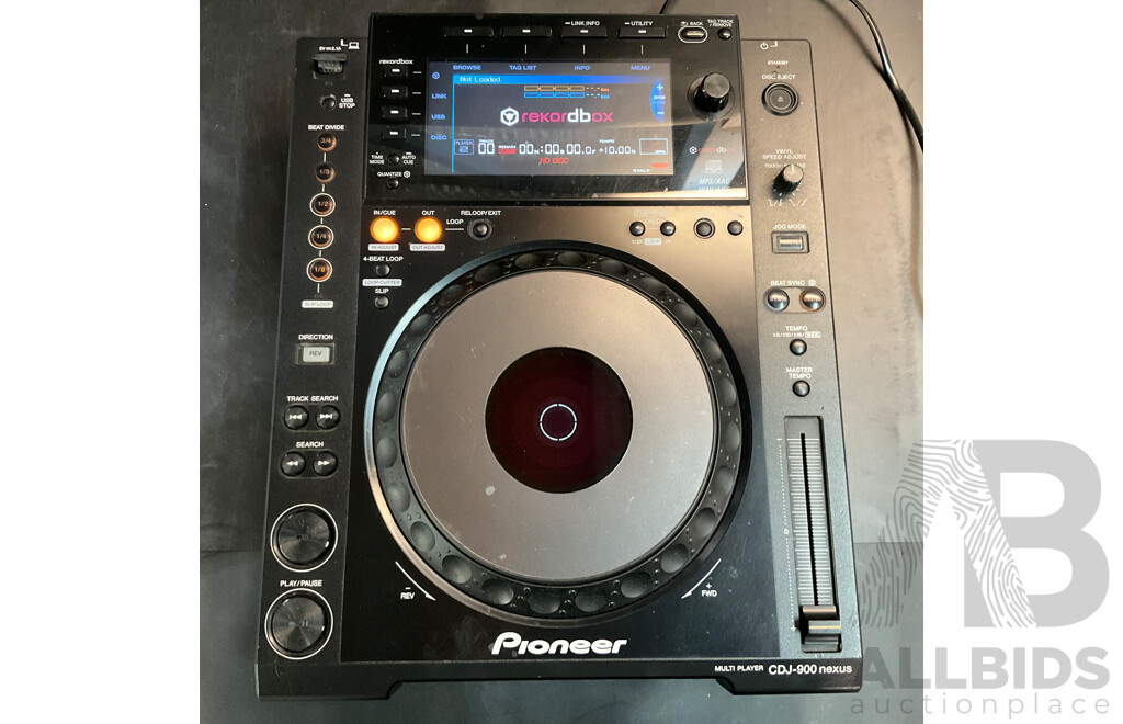 Pioneer CDJ900NXS NEXUS Digital Media Player (Black)