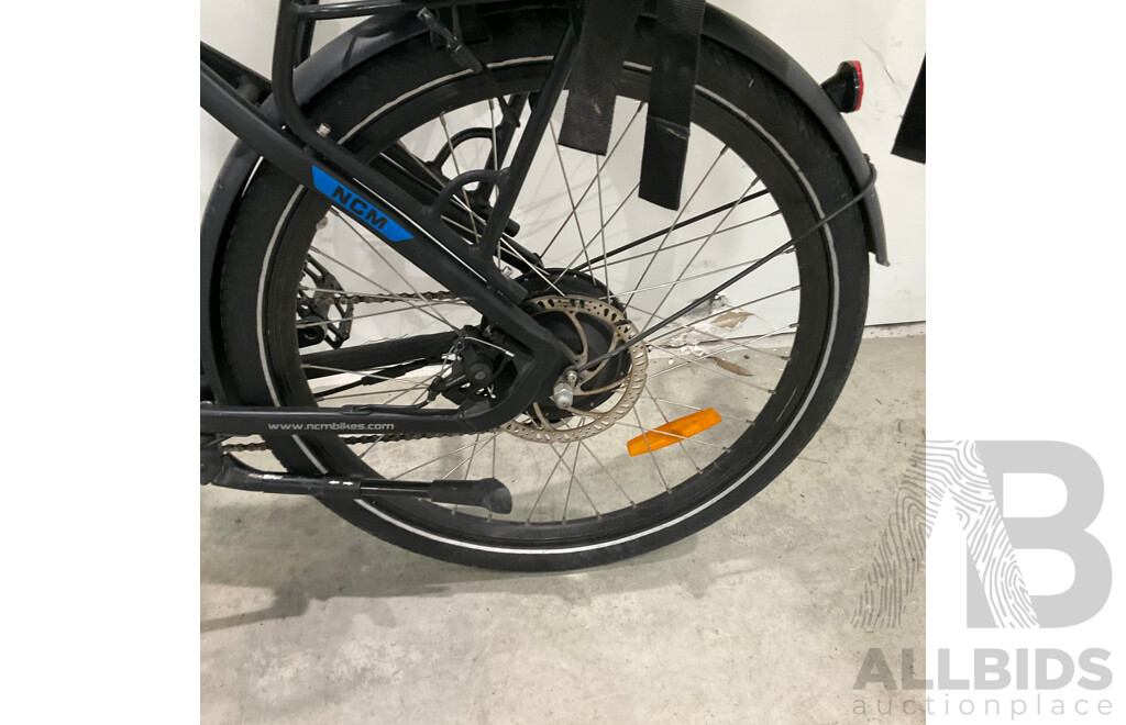 NCM Milano T3s E-Bike with Ubereats Delivery Bag