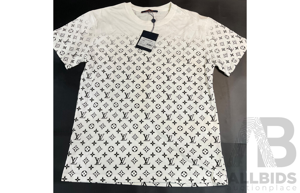 Monogram Patten White T-shirt Branded Louis Vuitton