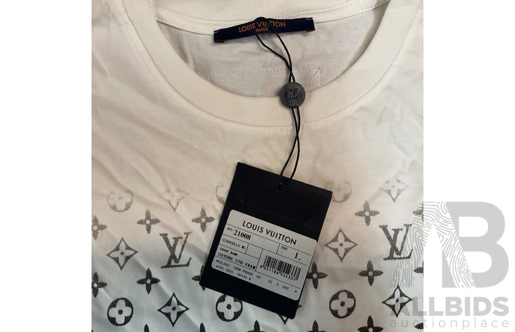 Monogram Patten White T-shirt Branded Louis Vuitton