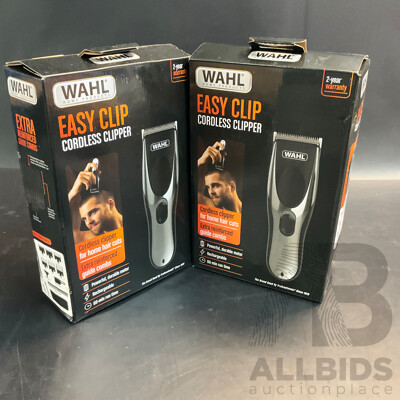 Wahl Easy Clip Cordless Clipper - Lot of 2