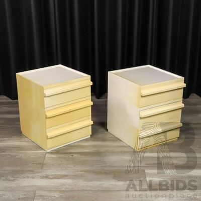 Pair of Three Drawer Modular Drawer Units by Capri