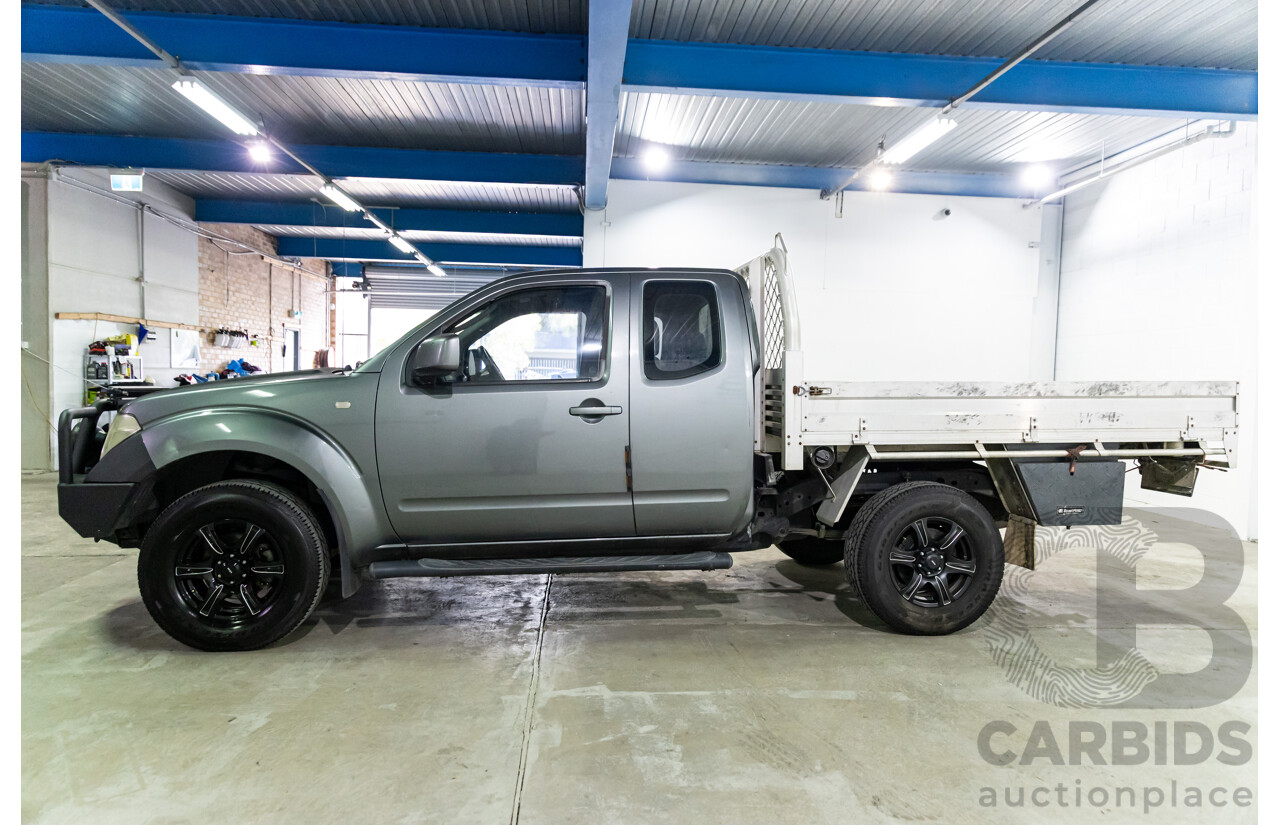 9/2009 Nissan Navara ST-X (4x4) D40 King Cab Chassis Slate Grey Metallic Turbo Diesel 2.5L