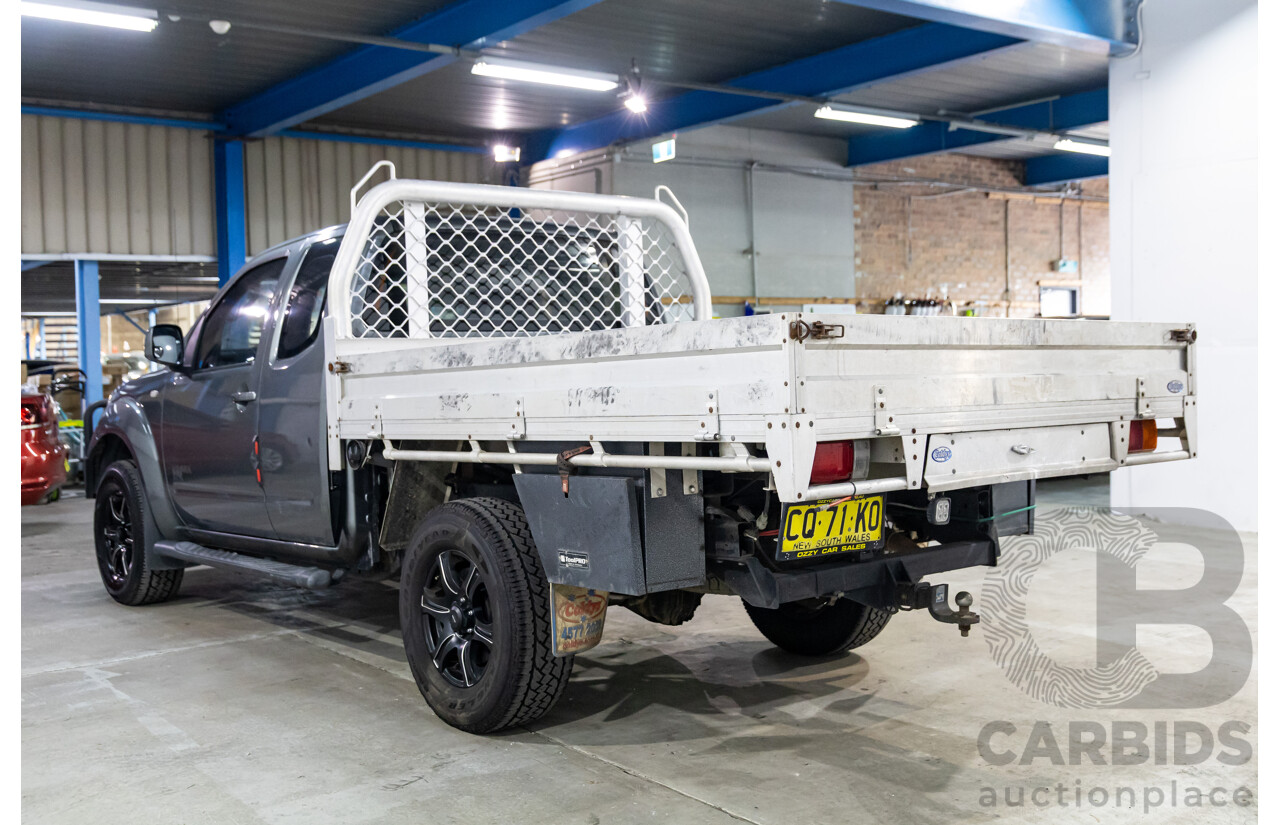 9/2009 Nissan Navara ST-X (4x4) D40 King Cab Chassis Slate Grey Metallic Turbo Diesel 2.5L