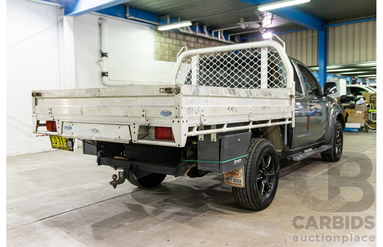 9/2009 Nissan Navara ST-X (4x4) D40 King Cab Chassis Slate Grey Metallic Turbo Diesel 2.5L