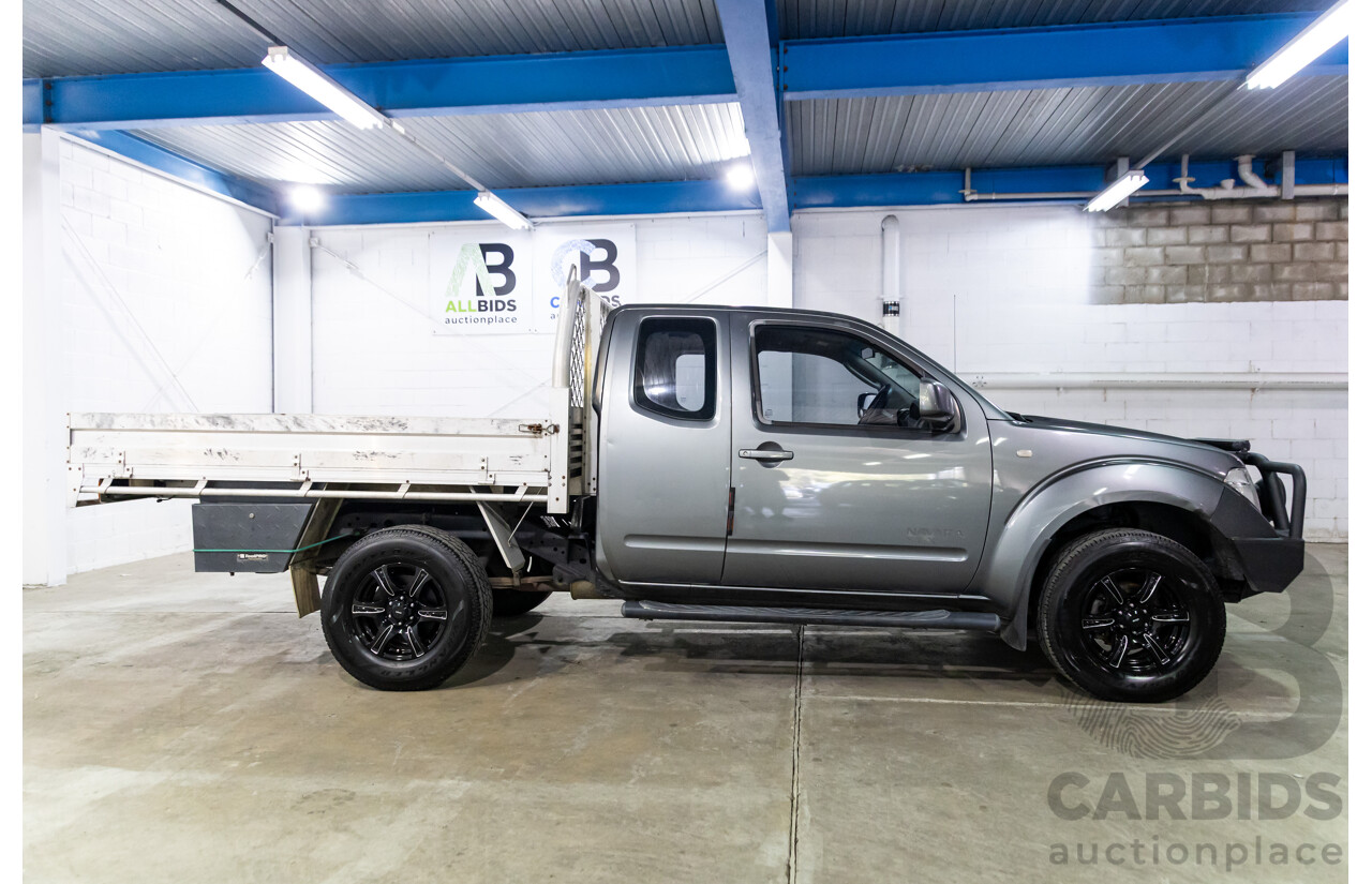9/2009 Nissan Navara ST-X (4x4) D40 King Cab Chassis Slate Grey Metallic Turbo Diesel 2.5L