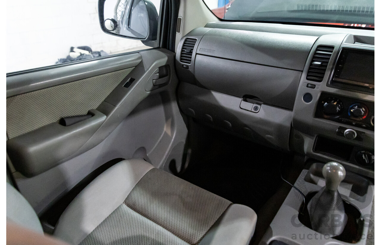 9/2009 Nissan Navara ST-X (4x4) D40 King Cab Chassis Slate Grey Metallic Turbo Diesel 2.5L