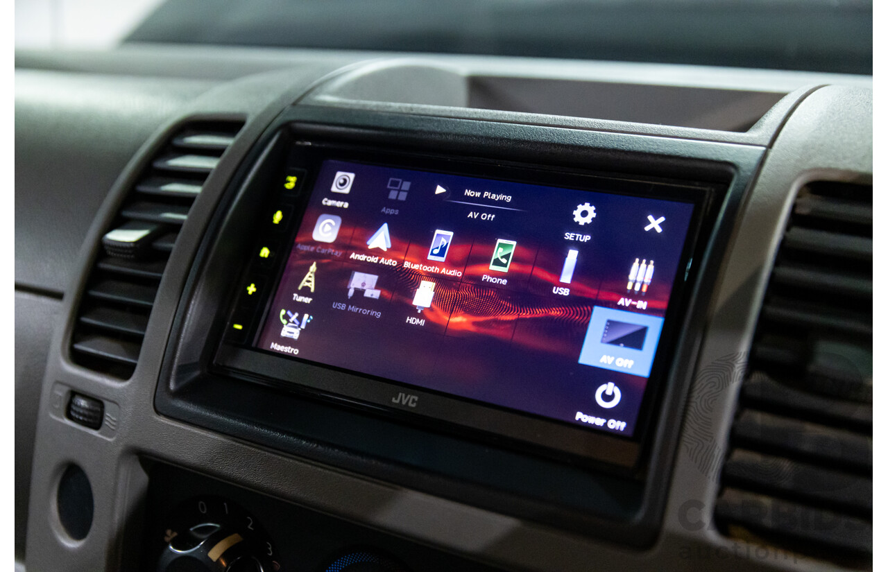 9/2009 Nissan Navara ST-X (4x4) D40 King Cab Chassis Slate Grey Metallic Turbo Diesel 2.5L