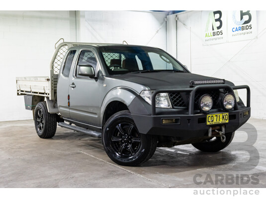 9/2009 Nissan Navara ST-X (4x4) D40 King Cab Chassis Slate Grey Metallic Turbo Diesel 2.5L