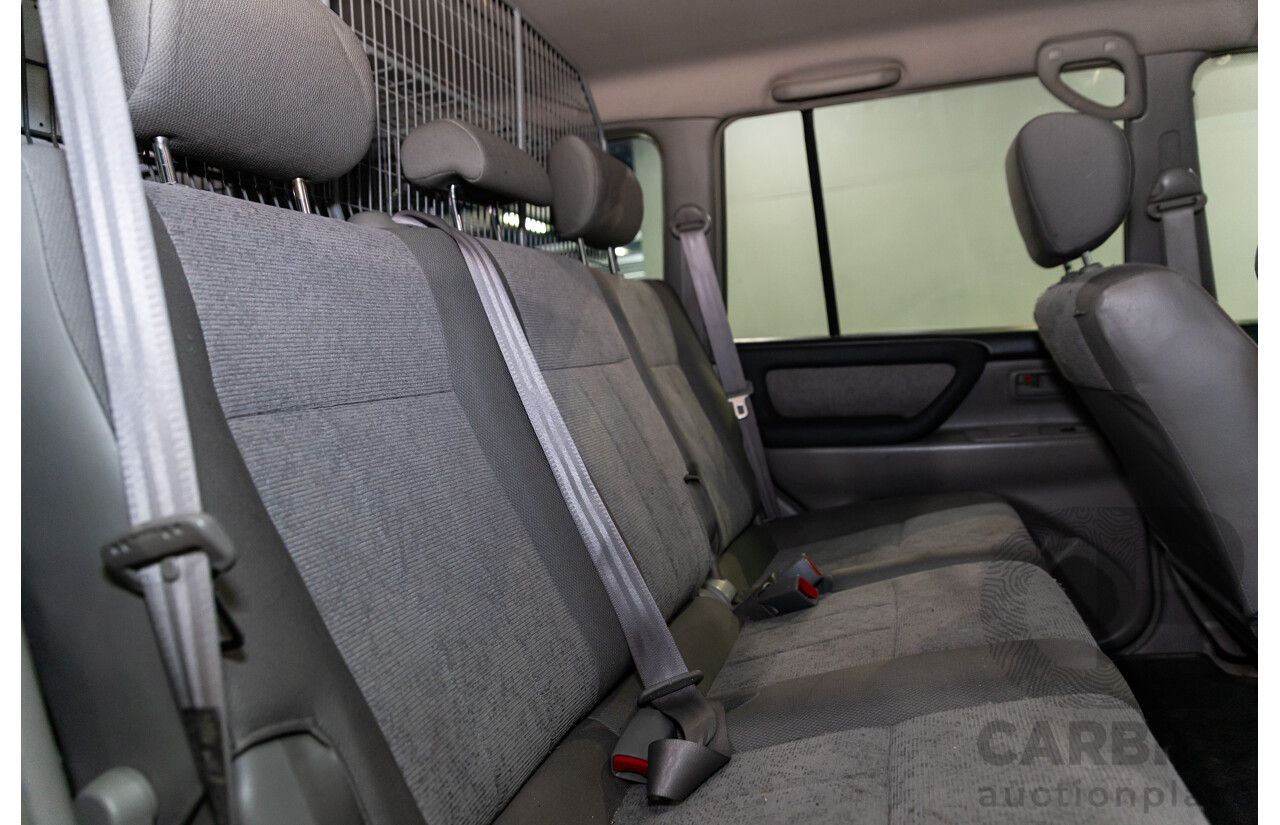 7/2005 Toyota Landcruiser GXL (4x4) HDJ100R Upgrade 4d Wagon Graphite Grey Metallic Turbo Diesel 4.2L