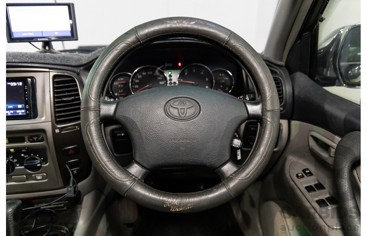 7/2005 Toyota Landcruiser GXL (4x4) HDJ100R Upgrade 4d Wagon Graphite Grey Metallic Turbo Diesel 4.2L