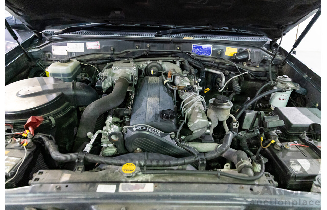 7/2005 Toyota Landcruiser GXL (4x4) HDJ100R Upgrade 4d Wagon Graphite Grey Metallic Turbo Diesel 4.2L