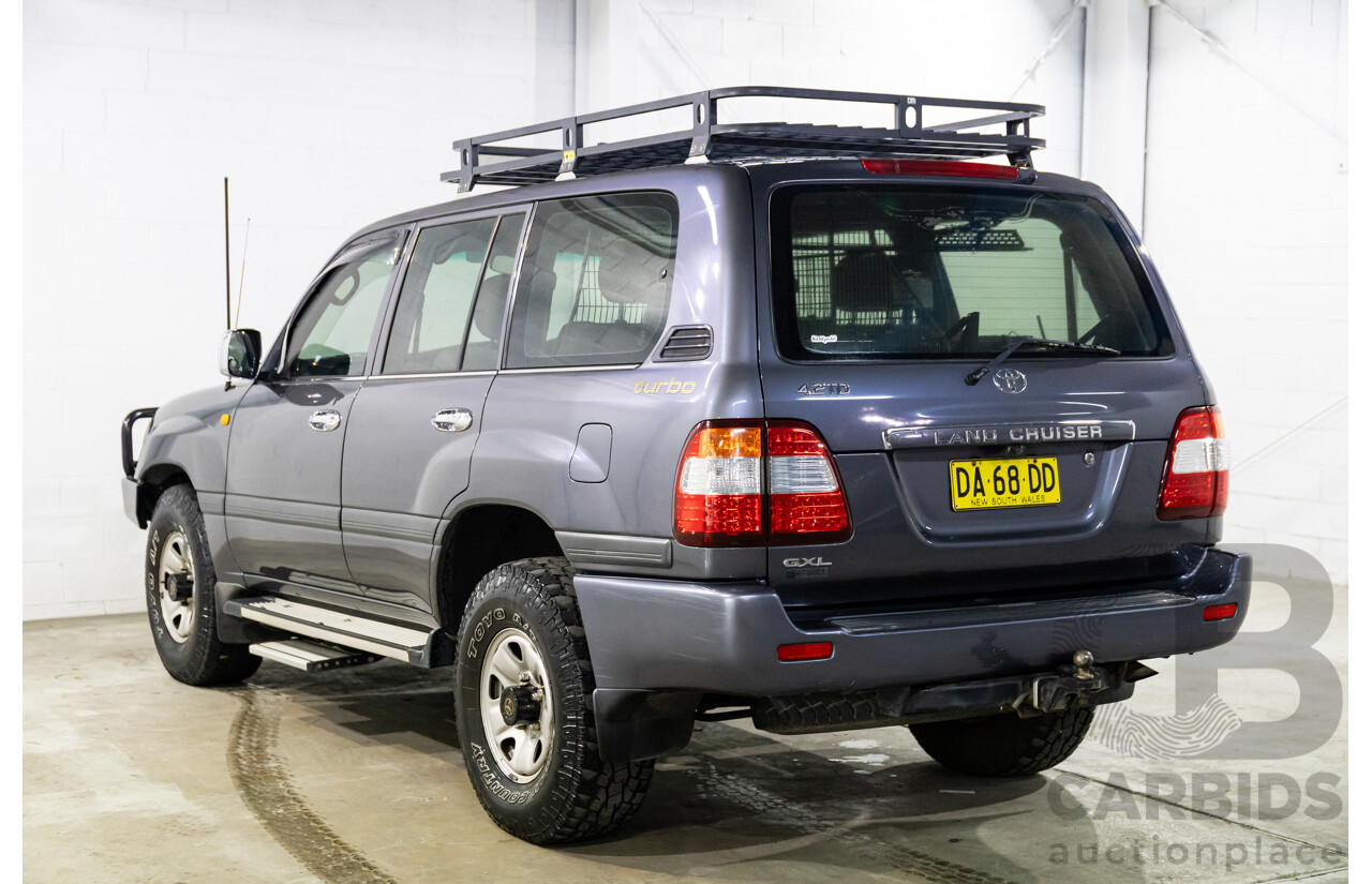 7/2005 Toyota Landcruiser GXL (4x4) HDJ100R Upgrade 4d Wagon Graphite Grey Metallic Turbo Diesel 4.2L