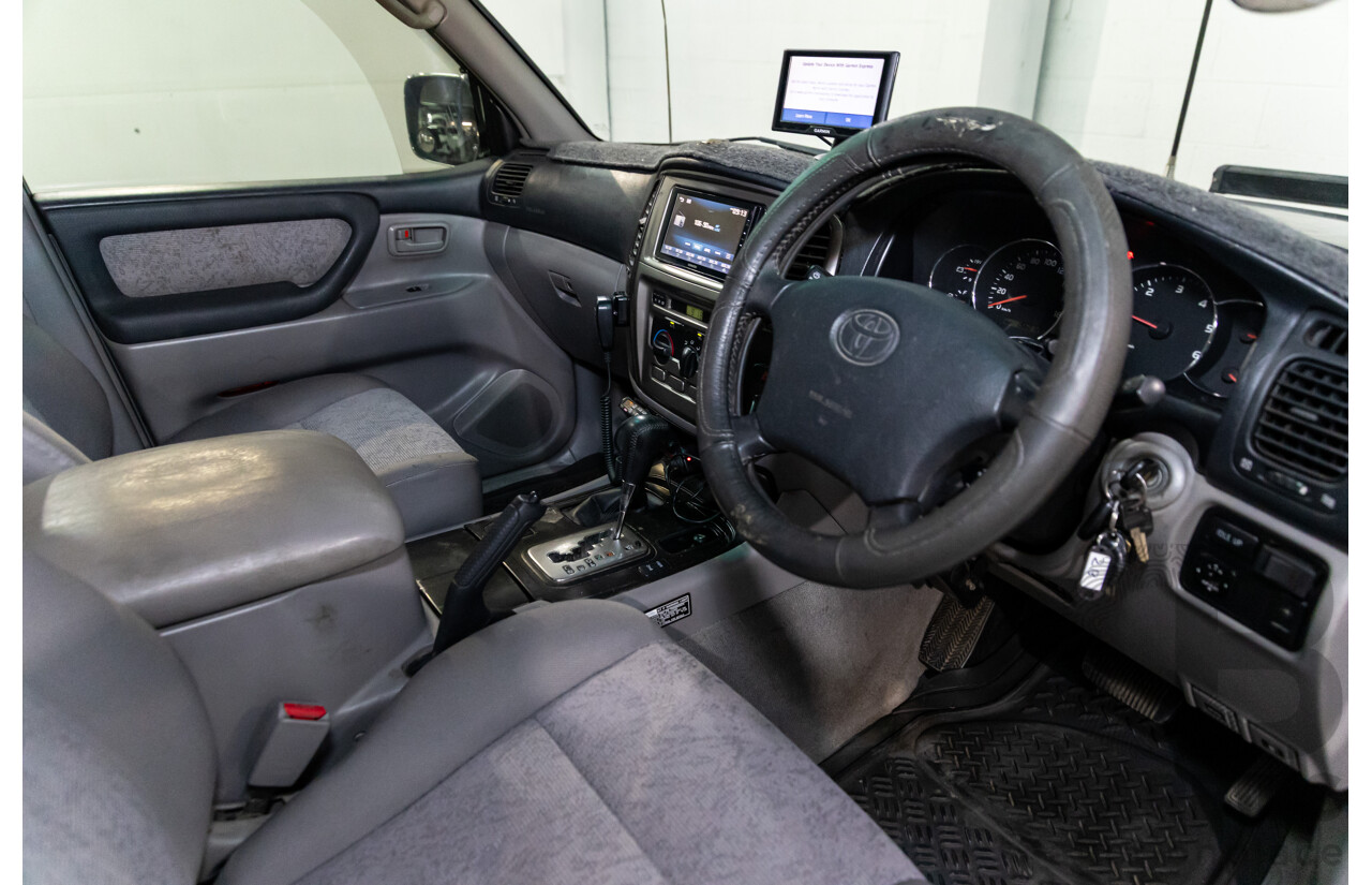 7/2005 Toyota Landcruiser GXL (4x4) HDJ100R Upgrade 4d Wagon Graphite Grey Metallic Turbo Diesel 4.2L