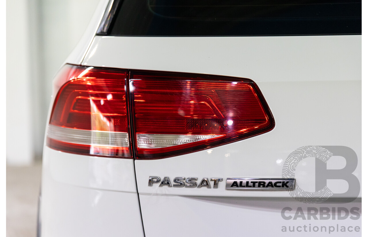 06/2018 Volkswagen Passat Alltrack 140 TDI (AWD) 3C MY18.5 4d Wagon Pure White Turbo Diesel 2.0L