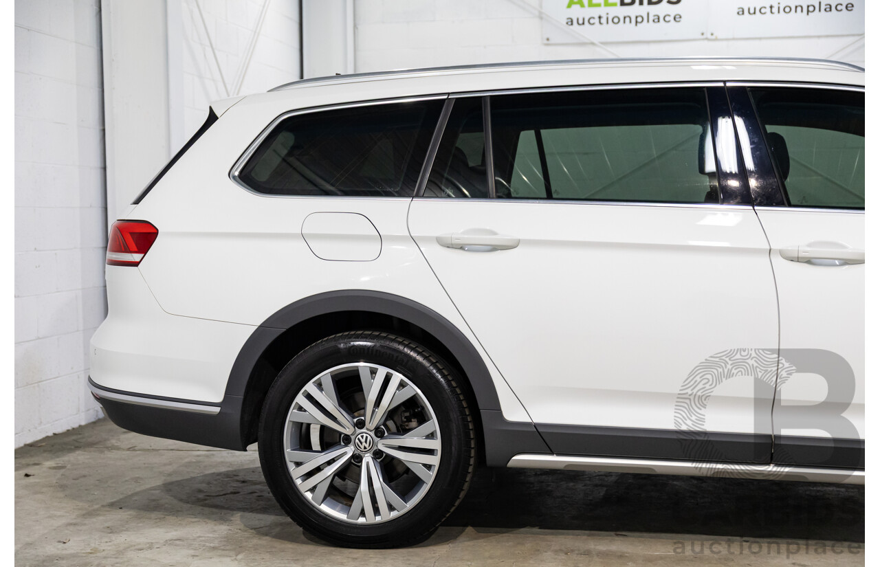 06/2018 Volkswagen Passat Alltrack 140 TDI (AWD) 3C MY18.5 4d Wagon Pure White Turbo Diesel 2.0L
