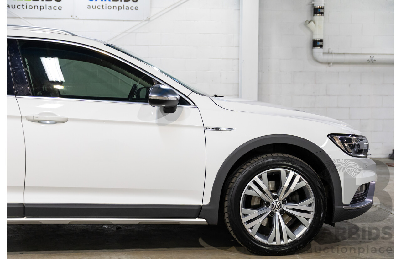 06/2018 Volkswagen Passat Alltrack 140 TDI (AWD) 3C MY18.5 4d Wagon Pure White Turbo Diesel 2.0L