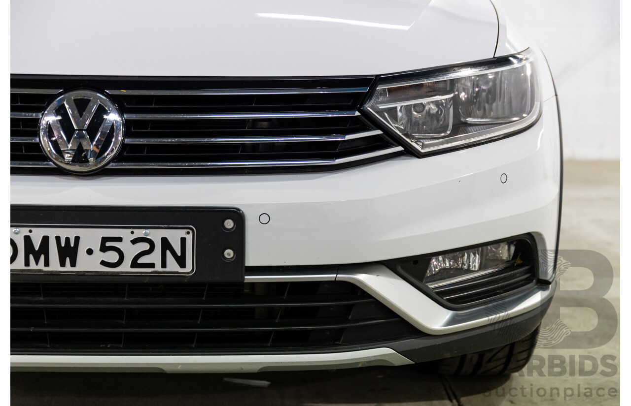 06/2018 Volkswagen Passat Alltrack 140 TDI (AWD) 3C MY18.5 4d Wagon Pure White Turbo Diesel 2.0L