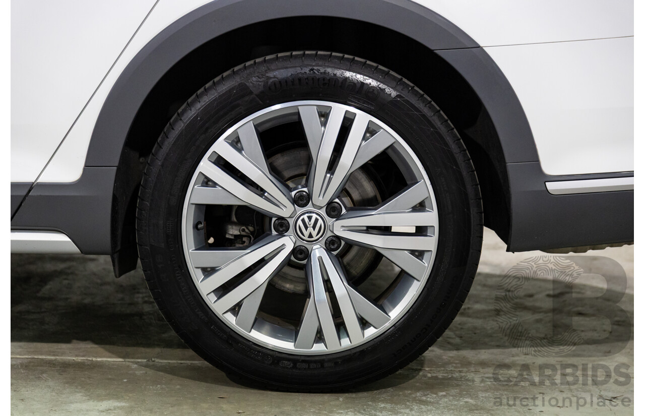 06/2018 Volkswagen Passat Alltrack 140 TDI (AWD) 3C MY18.5 4d Wagon Pure White Turbo Diesel 2.0L