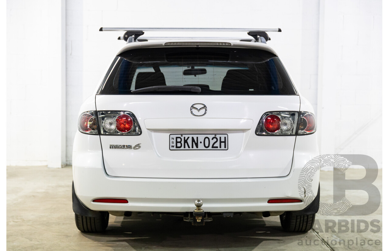 12/2006 Mazda Mazda6 Classic GG 05 Upgrade 4d Wagon Snowflake White Pearl 2.3L