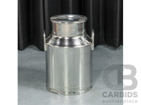 Vintage Stainless Steel Milk Churn