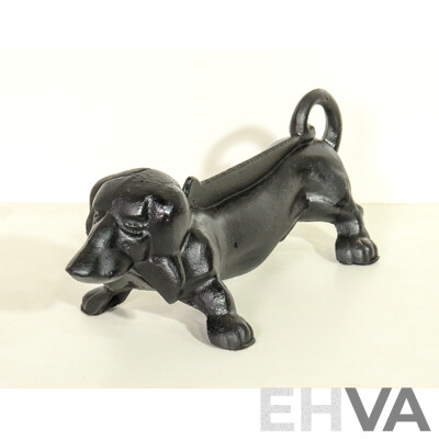 Cast Iron Dachshund Boot Scraper