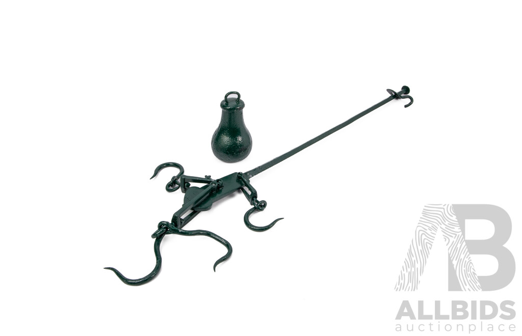 Vintage Wrought Iron Hanging Scales