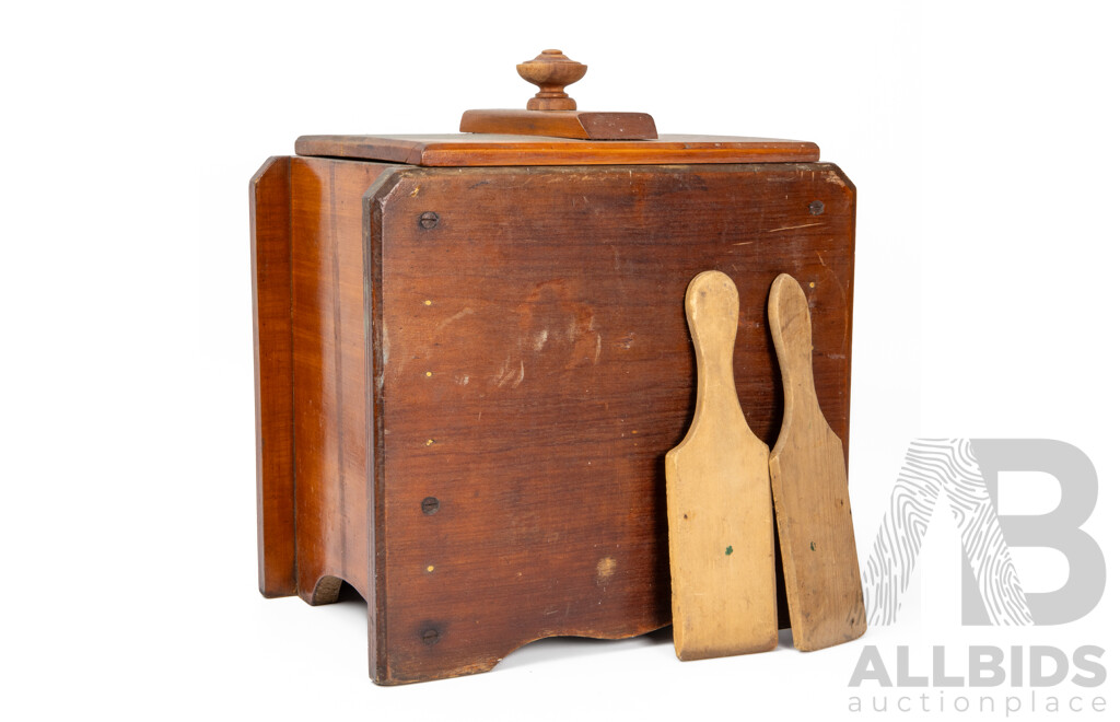 Cherry & Sons Pty Ltd T1 Kauri Pine Butter Churn with Butter Pats, Gisborne, Victoria, Early 20th Century