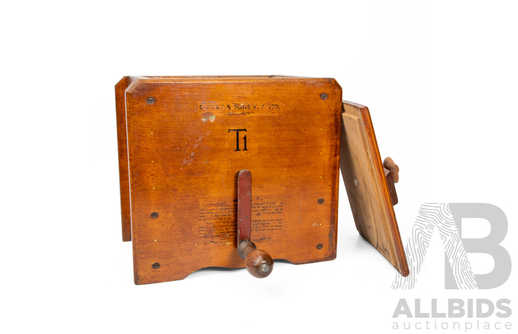 Cherry & Sons Pty Ltd T1 Kauri Pine Butter Churn with Butter Pats, Gisborne, Victoria, Early 20th Century