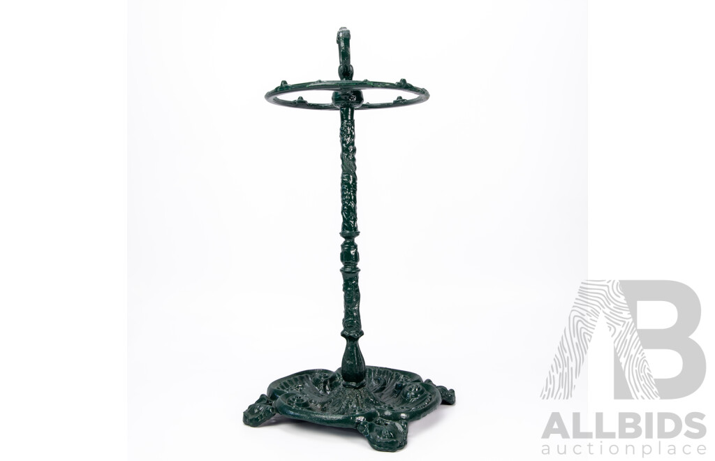 Vintage Ornate Cast Iron Umbrella Stand