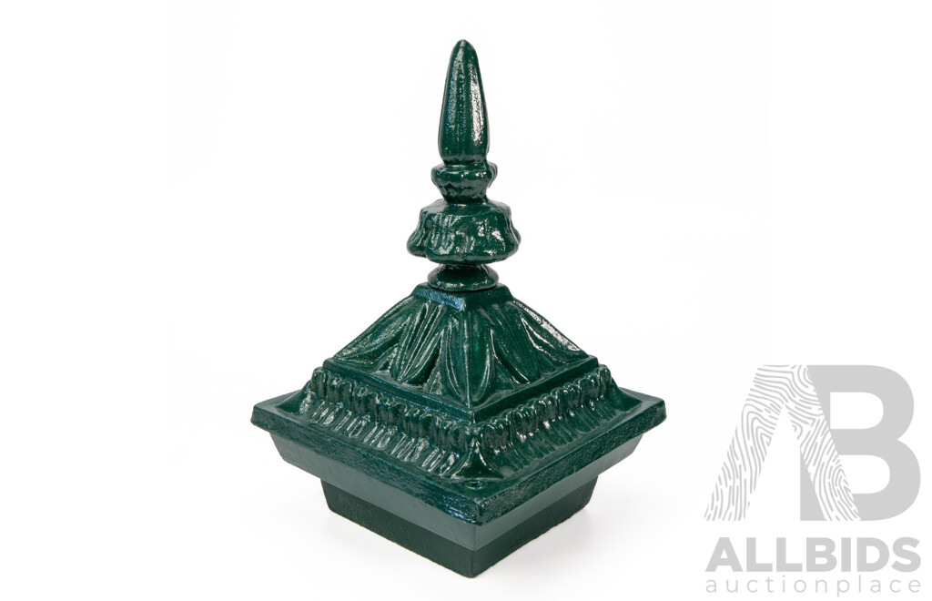 Vintage Ornate Cast Iron Post Top