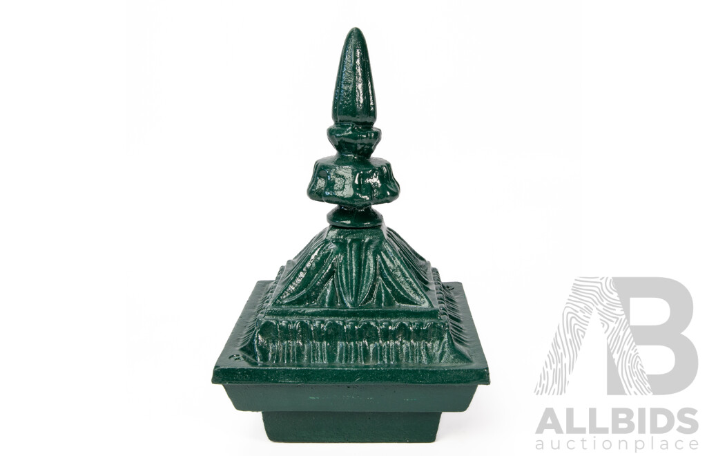 Vintage Ornate Cast Iron Post Top