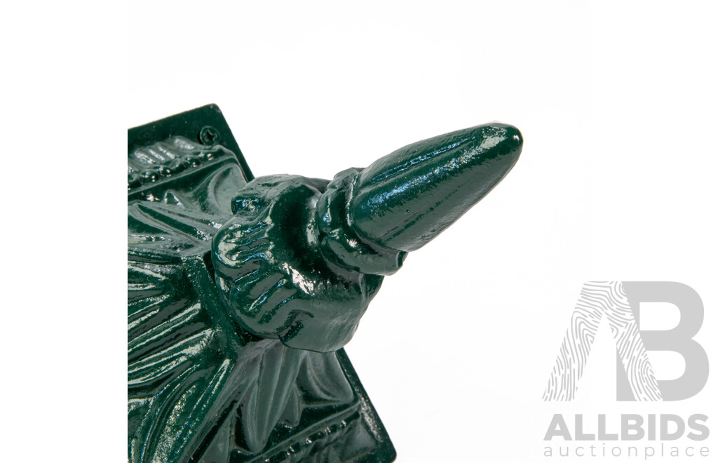 Vintage Ornate Cast Iron Post Top